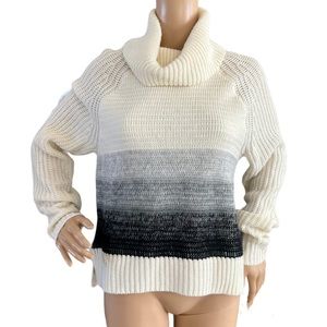 Roxy Women’s Colorblock Wool Blend Knit Sweater Crowl Neck